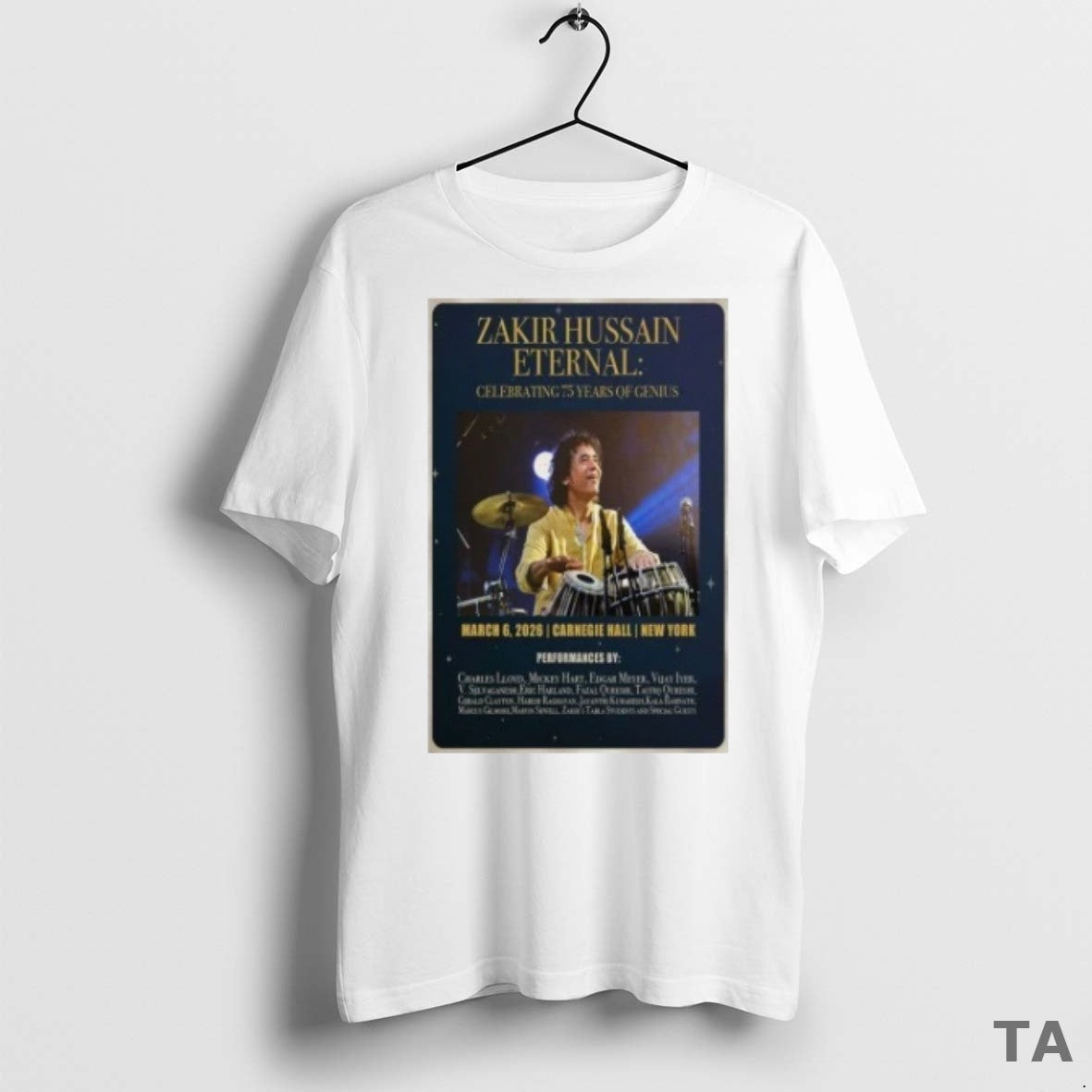 Top Zakir Hussain Carnegie Hall Ny March 06 2026 T Shirt Sweater