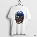 Top Zay Flowers Big Face Helmet Baltimore Ravens T Shirt Sweater