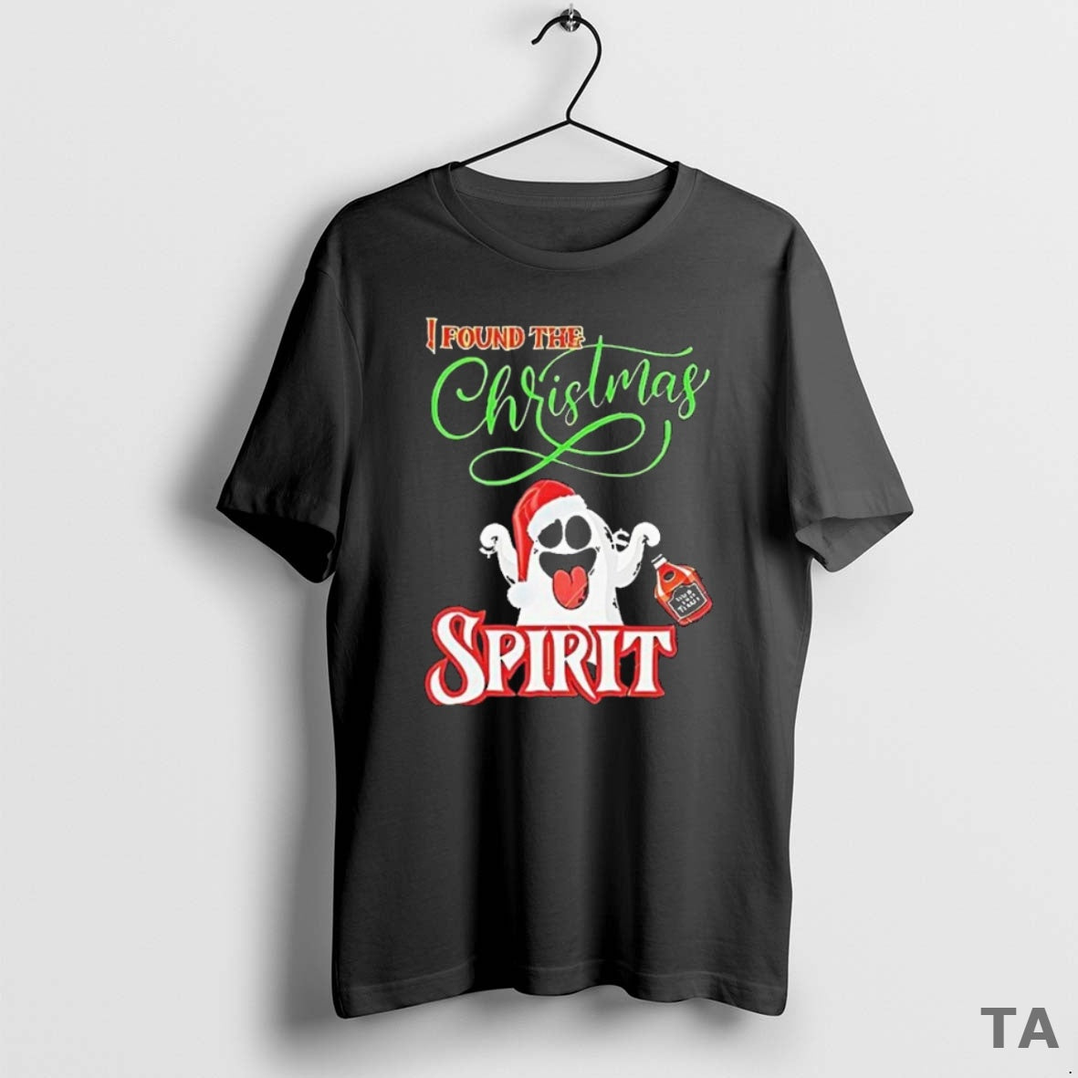 Top I Found The Christmas Spirit Ghost T Shirt Sweater