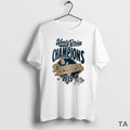 Top Los Angeles Dodgers Fanatics Heather Gray 2025 World Series Champions Locker Room Replica