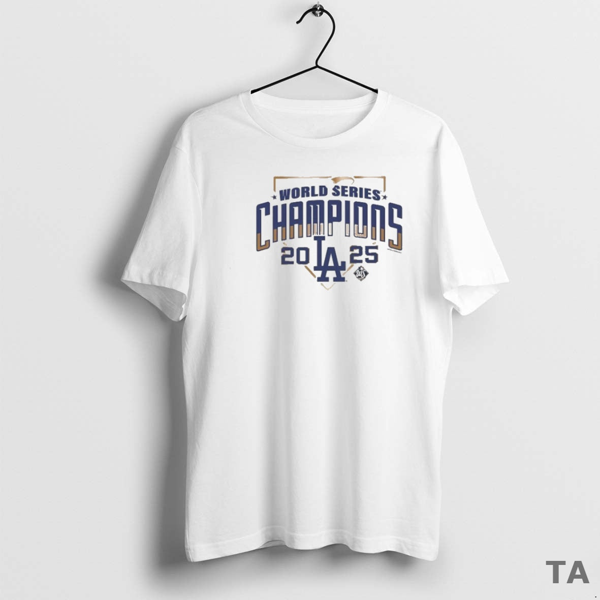 Top Los Angeles Dodgers Mitchell Ness 2025 World Series Champions Arch T Shirt Sweater