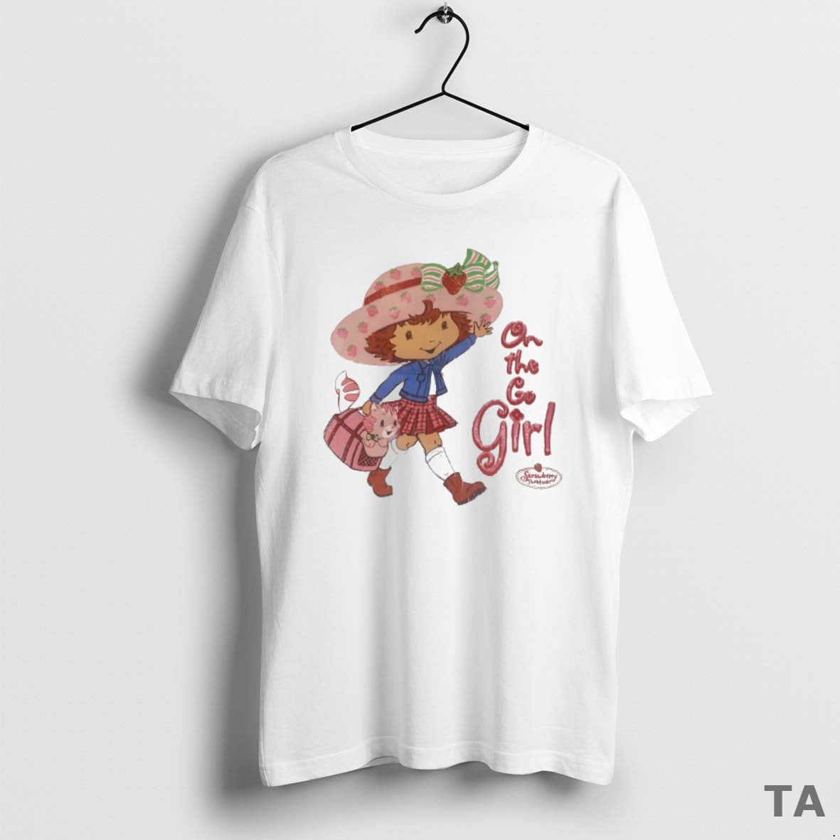 Top Strawberry Shortcake On The Go Girl T Shirt Sweater
