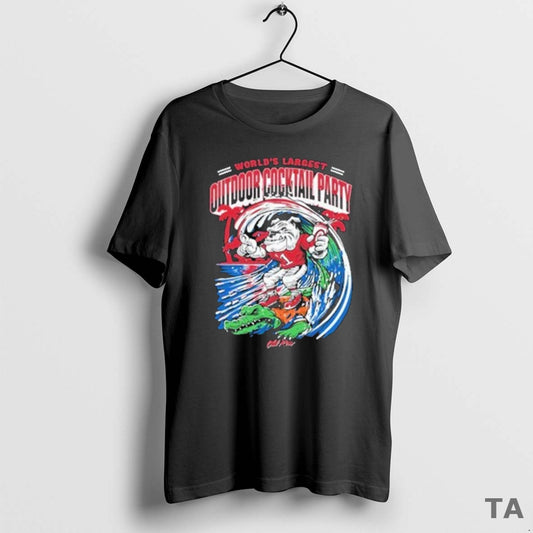 Top Worlds Largest Cocktail Party Georgia Bulldogs Vs Florida Gators T Shirt Sweater