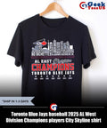 Toronto Blue Jays baseball 2025 AL West Division Champions players City Skyline shirt