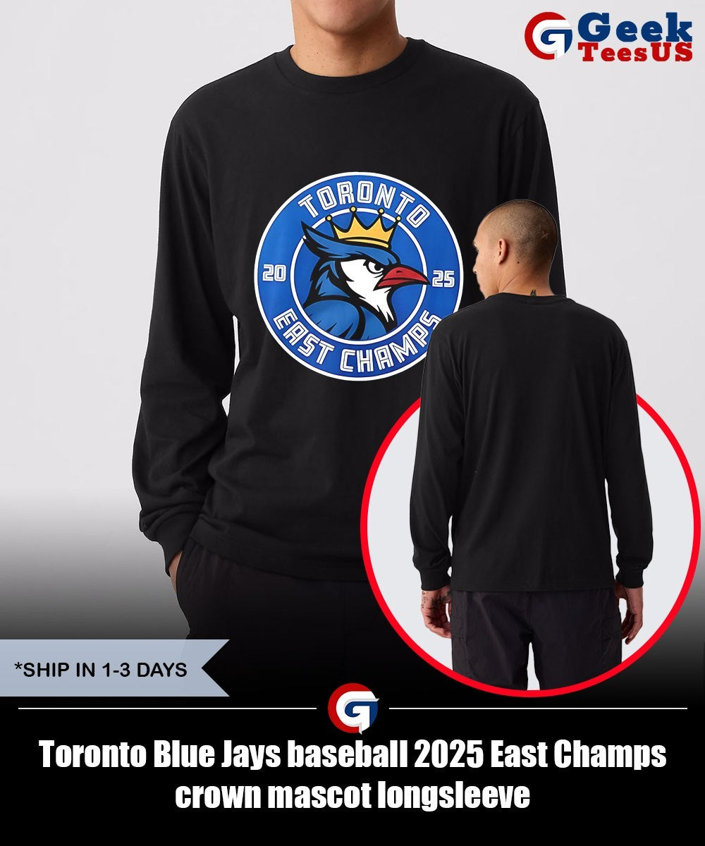 Toronto Blue Jays baseball 2025 East Champs crown mascot shirt