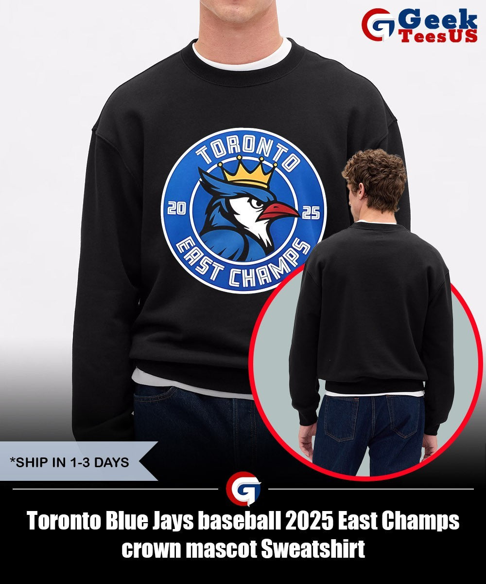 Toronto Blue Jays baseball 2025 East Champs crown mascot shirt