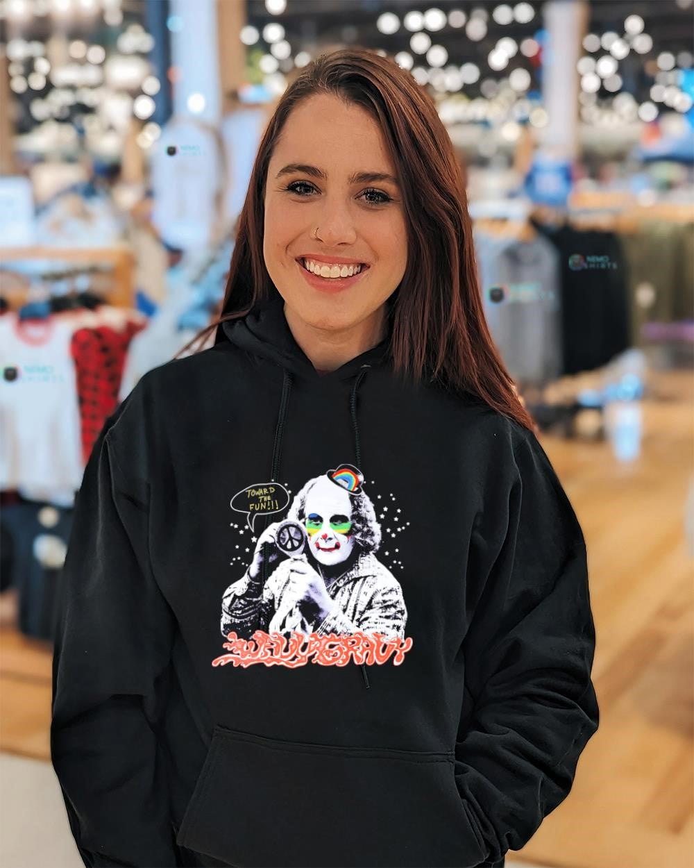 Toward the Fun Jumbo clown shirt