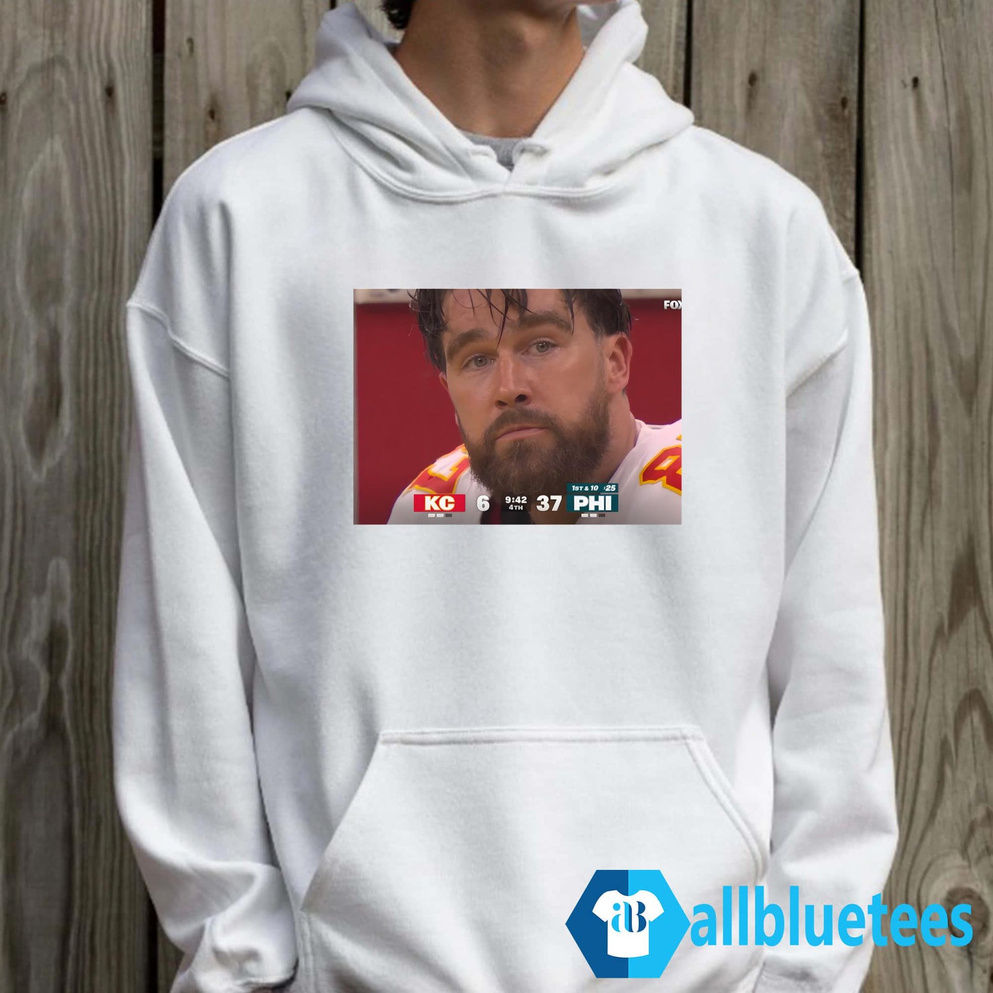 Travis Kelce Face In That Loss KC Vs PHI 6-37 Shirt