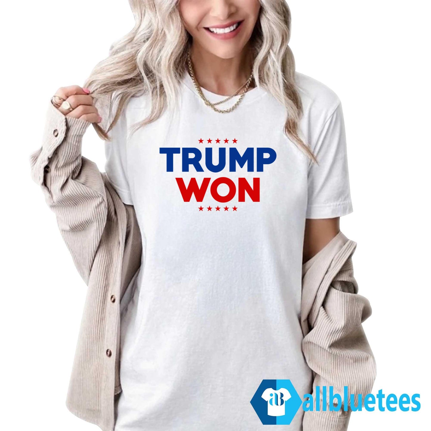 Travis Kelce Wearing Trump Won Shirt