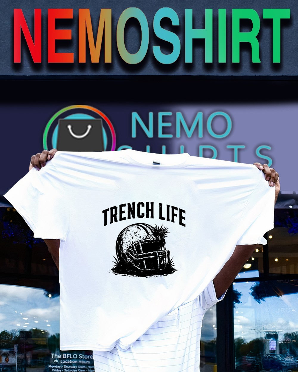 Trench life Iowa Hawkeyes helmet shirt