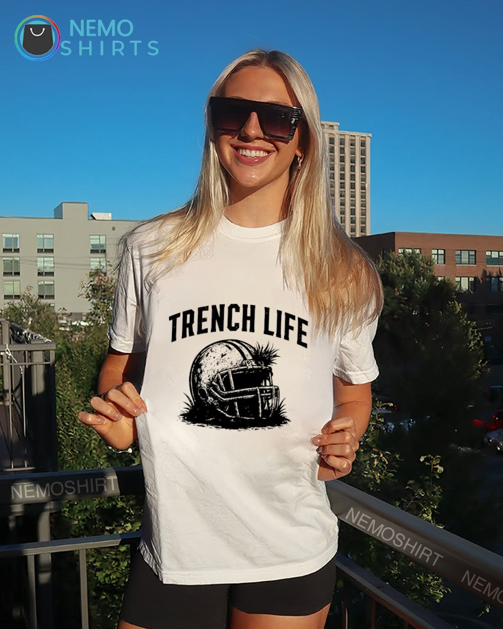 Trench life Iowa Hawkeyes helmet shirt