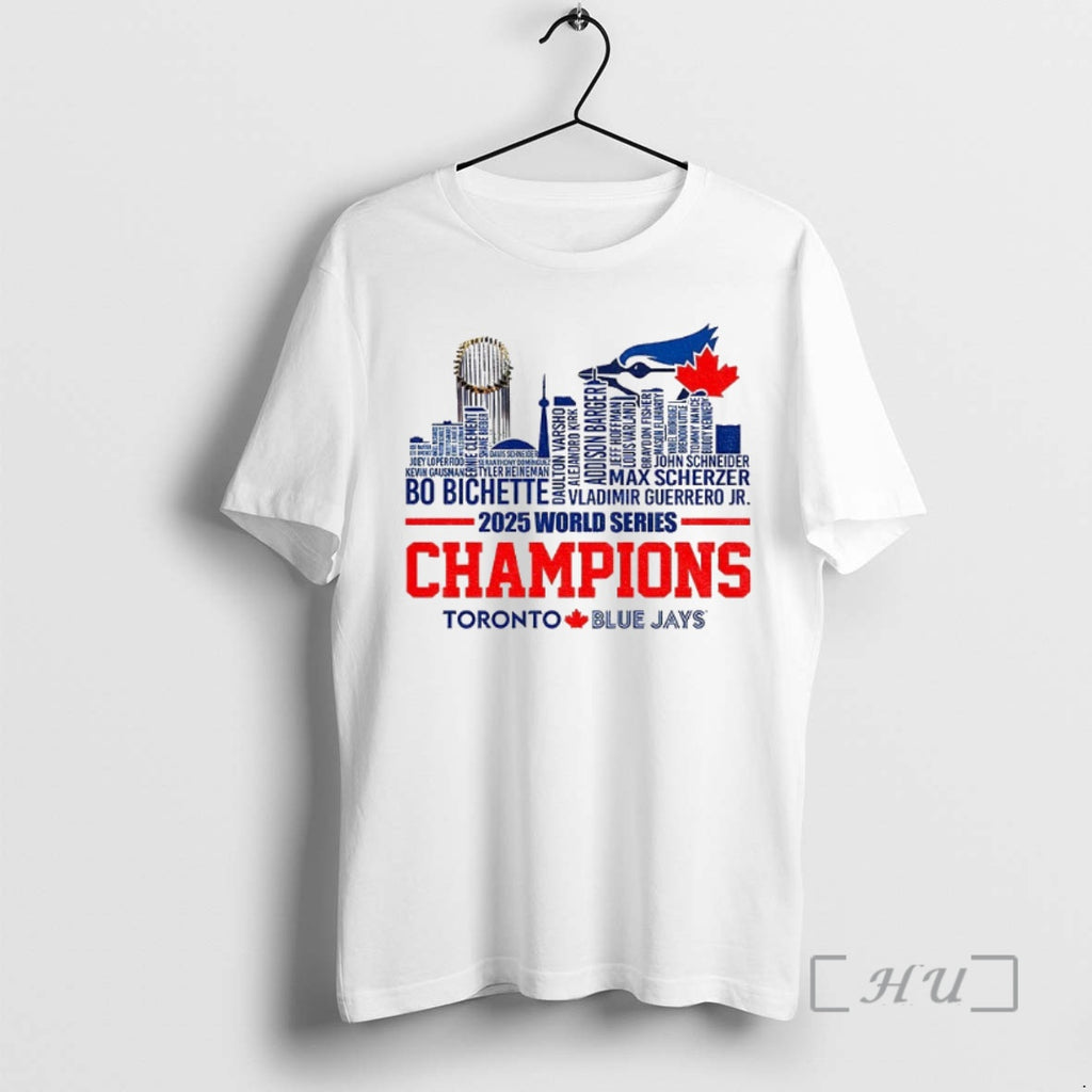 Trending 2025 Toronto Blue Jays World Series Champions Players Name City Skyline