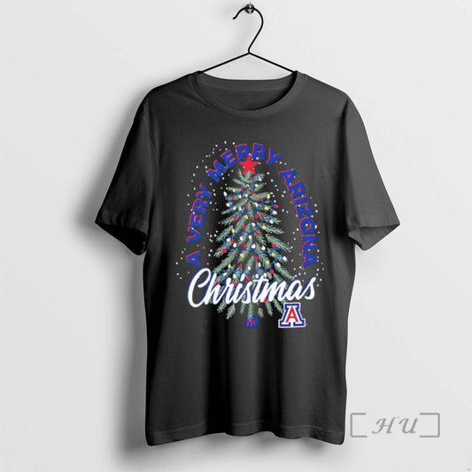 Trending A Very Merry Arizona Wildcats Christmas Tree String Light 2025 Premium T Shirts Sweater