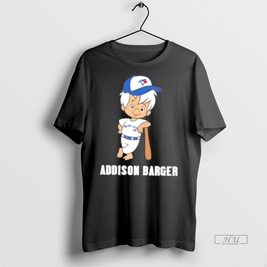 Trending Addison Barger Toronto Blue Jays Caricature Graphic Tee Shirt Sweater