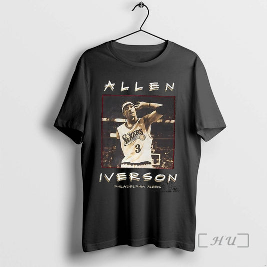 Trending Allen Iverson Philadelphia 76 Ers Basketball Player Vintage T Shirt Sweater