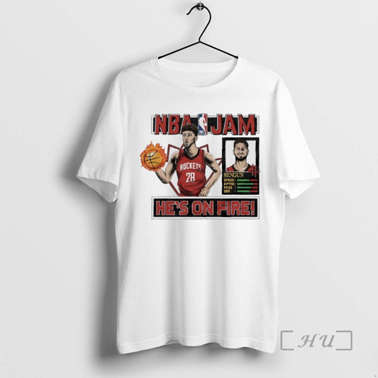Trending Alperen Sengun Hes On Fire Houston Rockets Nba Jam Tee Shirt Sweater