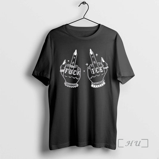 Trending Amanda Tietz Wearing Fuck Ice Premium T Shirt Sweater