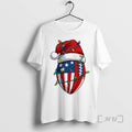 Trending American Flag Football Light Christmas Hat