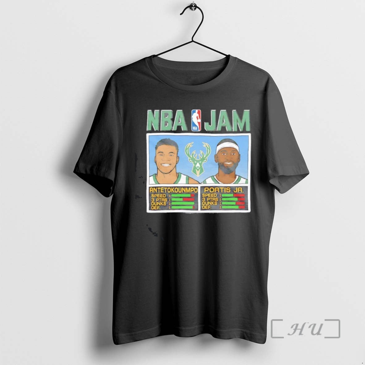 Trending Antetokounmpo And Portis Jr Nba Jam Milwaukee Bucks Tee Shirts Sweater