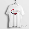 Trending Arkansas Razorbacks X Freedom Turning Point Usa Charlie Kirk 2 Sided Premium T Shirts