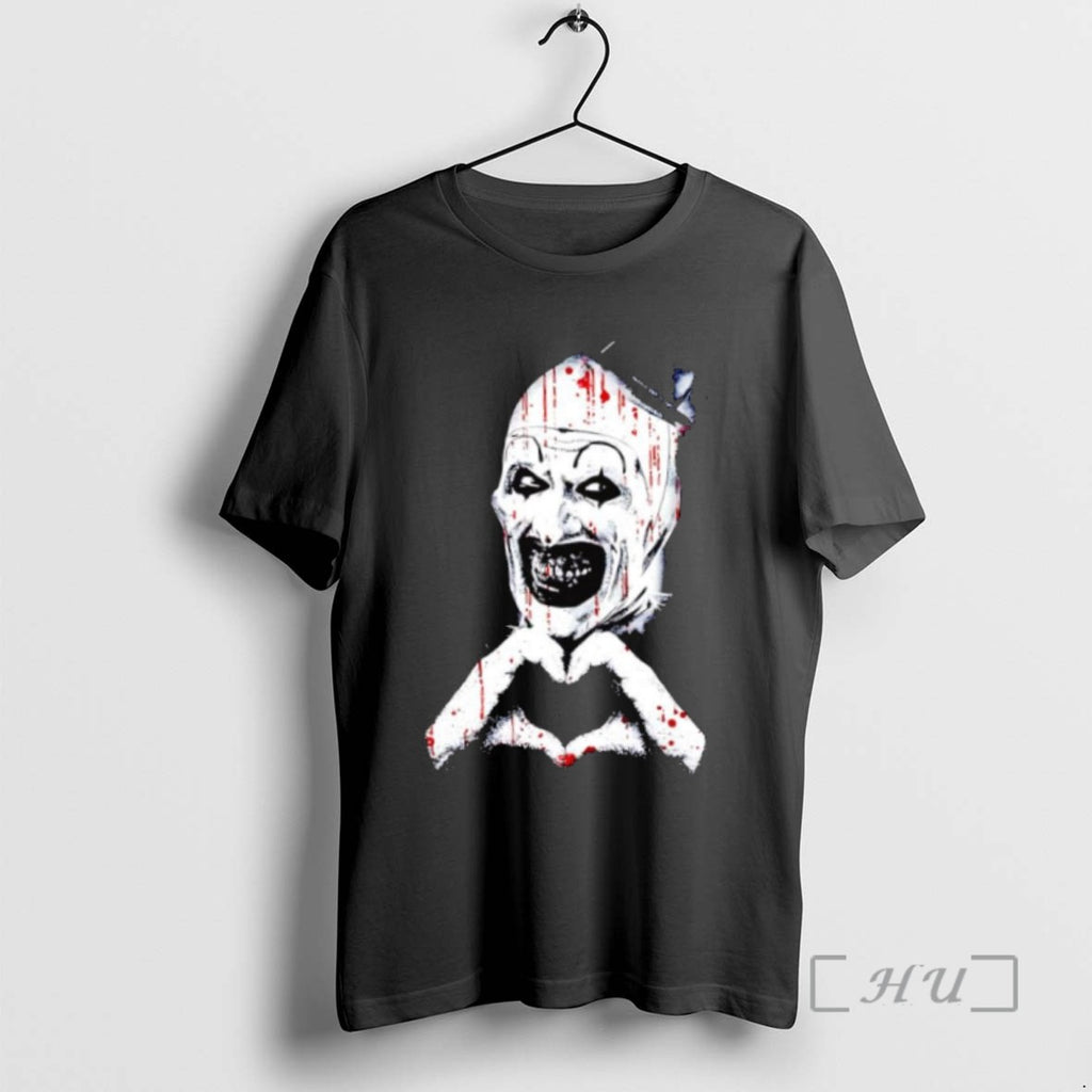 Trending Art The Clown Creepy Heart Hands Graphic Tee Shirts Sweater