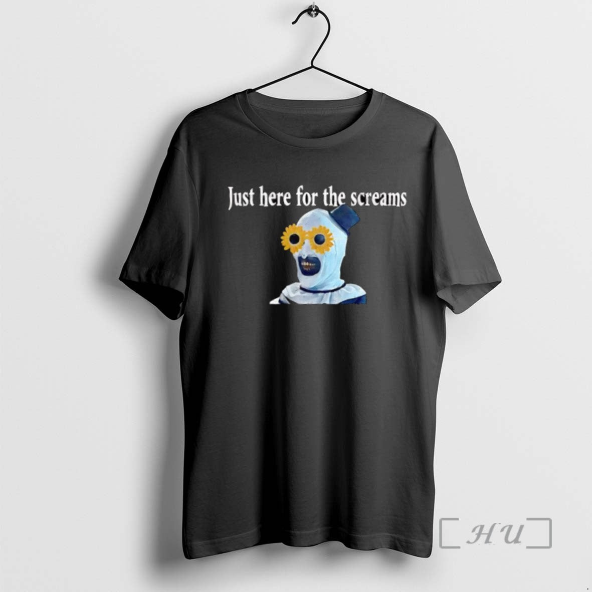 Trending Art The Clown Terrifier Creepy Halloween Just Here For The Screams Tee Shirts Sweater