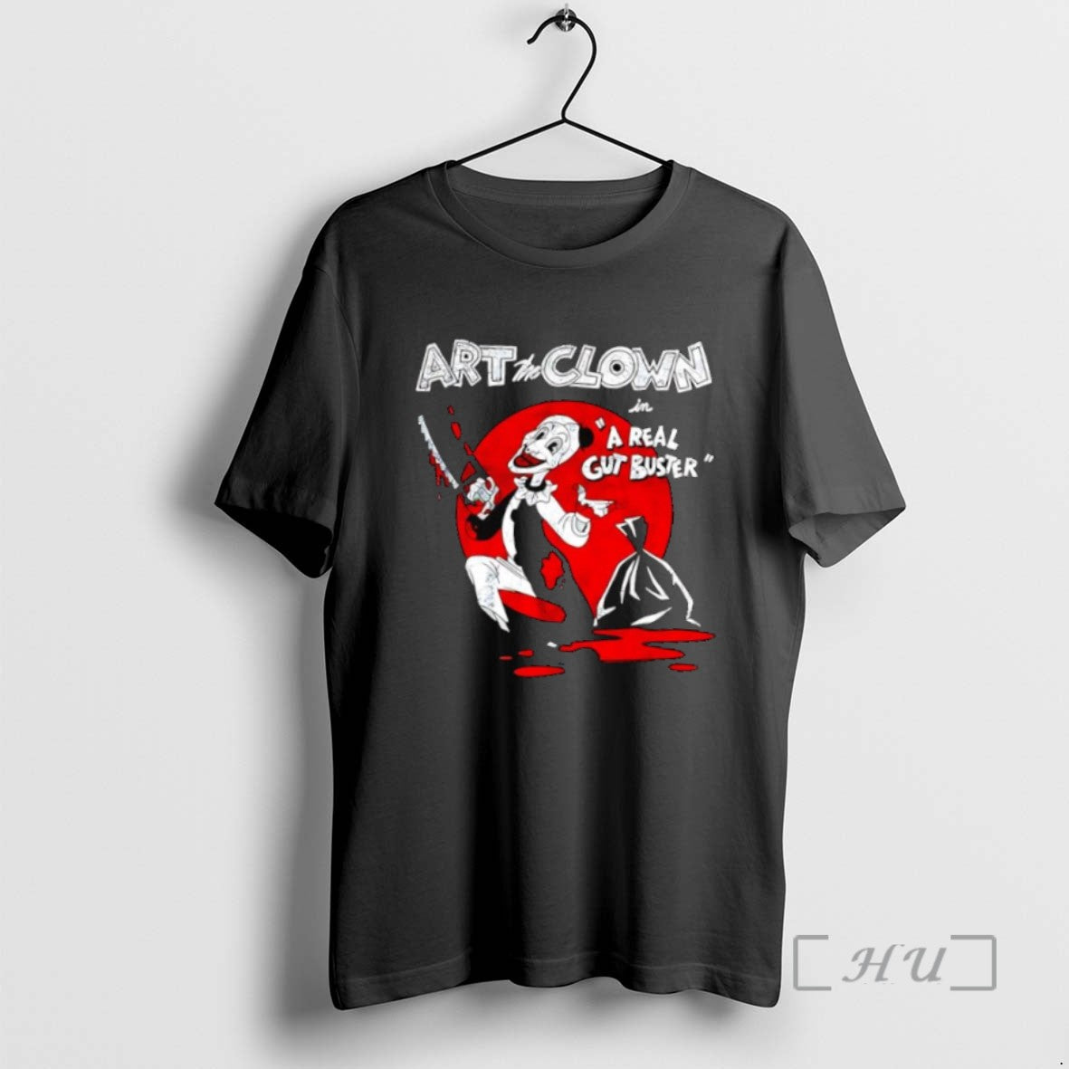 Trending Art The Clown In A Real Gut Buster Graphic Tee Shirts Sweater