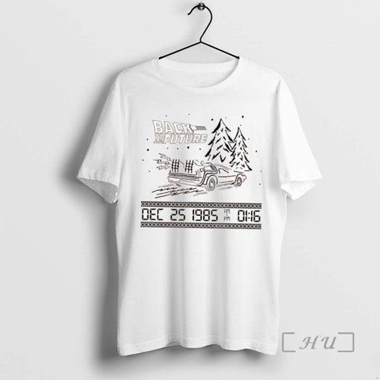 Trending Back To The Future Dec 25 1985 Christmas Graphic Tee Shirts Sweater