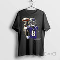Trending Baltimore Ravens Lamar Jackson Portrait Signature Graphic Premium T Shirt Sweater
