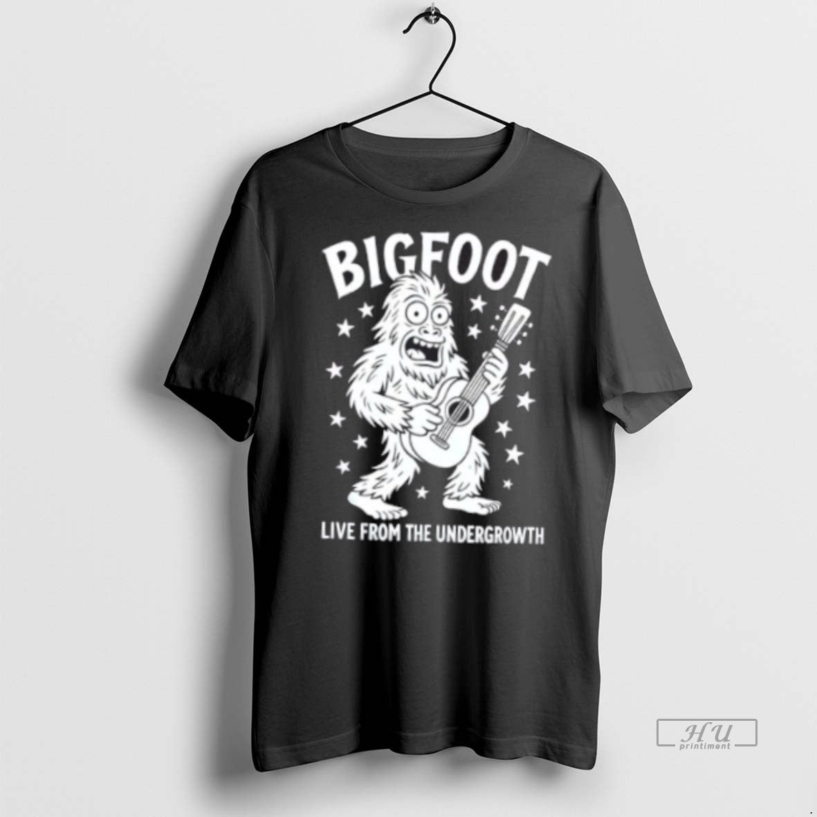 Trending Bigfoot Guitarist Live From The Undergrowth Graphic Tee Shirt Sweater