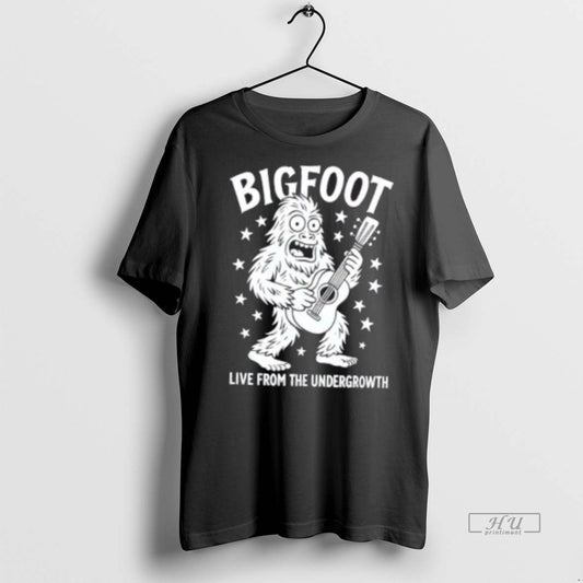 Trending Bigfoot Guitarist Live From The Undergrowth Graphic Tee Shirt Sweater
