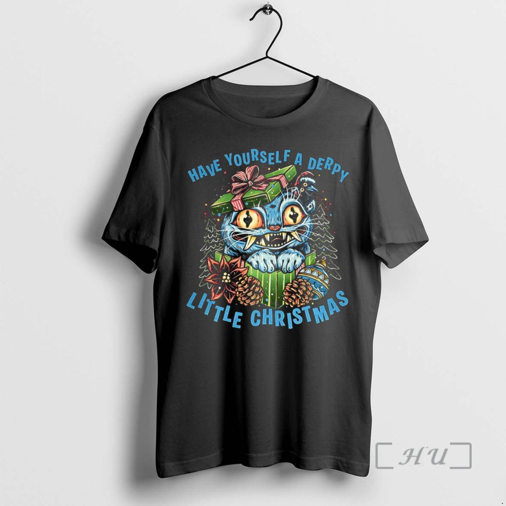 Trending Blue Tiger Have Yourself A Derpy Little Christmas Premium T Shirt Sweater