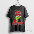 Trending Boston Red Sox Baseball Grinch Holding Helmet Christmas Tee Shirts Sweater