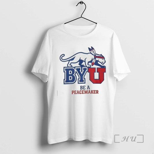 Trending Byu Be A Peacemaker Tee Shirt Sweater