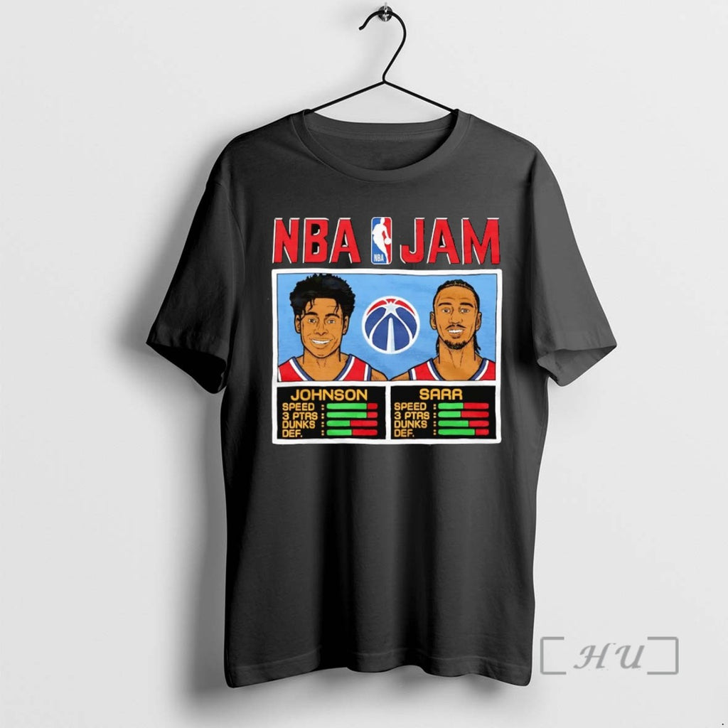 Trending Cameron Johnson And Alex Sarr Nba Jam Washington Wizards Tee Shirts Sweater