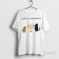 Trending Capybara And Black Cat Light Hanukkah Candles Happy Chrismukkah Christmas Premium T Shirt Sweater