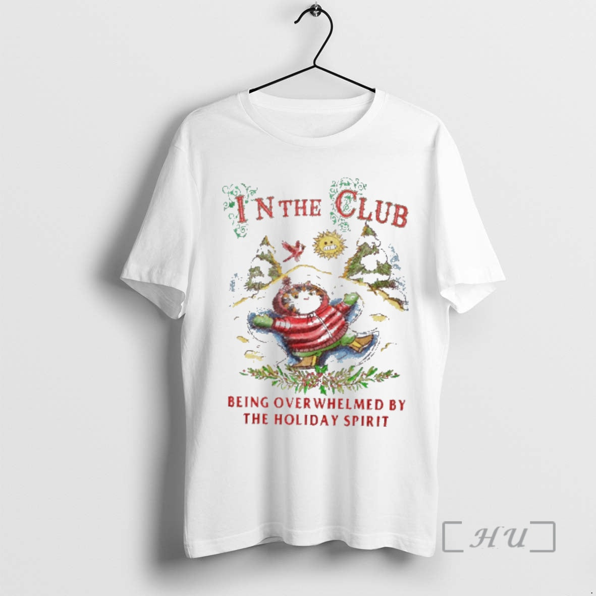 Trending Cat In The Club Being Overwhelmed By The Holiday Spirit Premium T Shirts Sweater