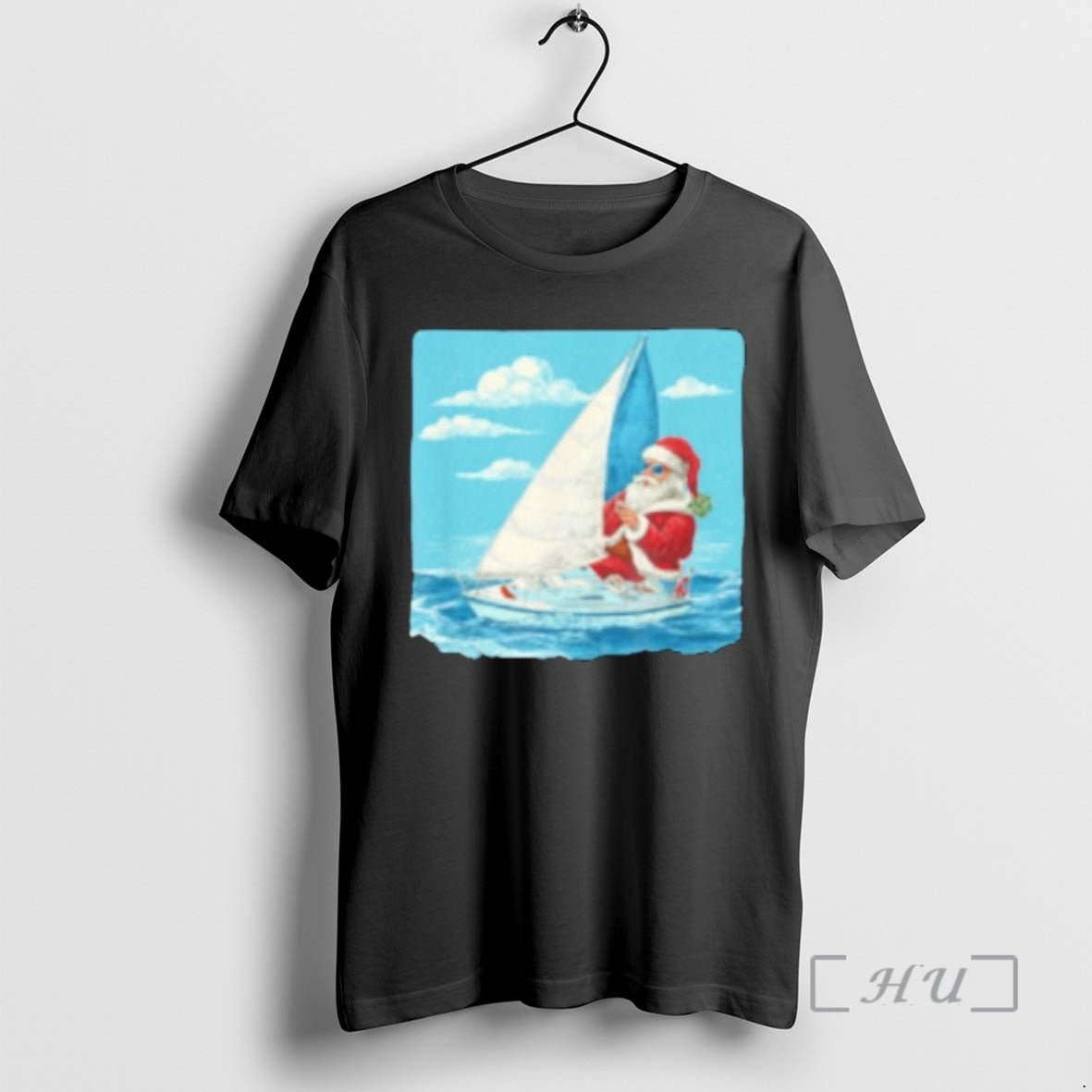 Trending Christmas Sailing Santa Sailboat Costume For Sailor Premium T Shirt Sweater