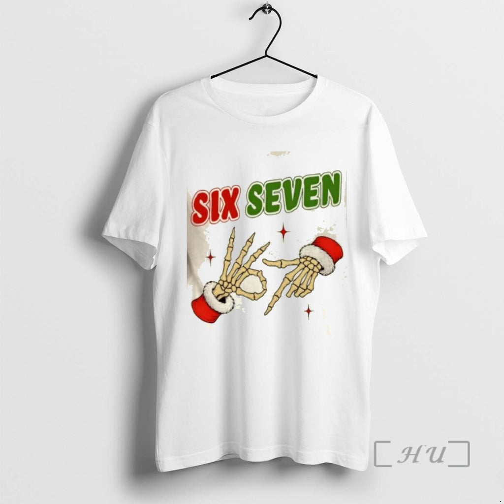 Trending Christmas Six Seven Skeleton Santa Hands 67