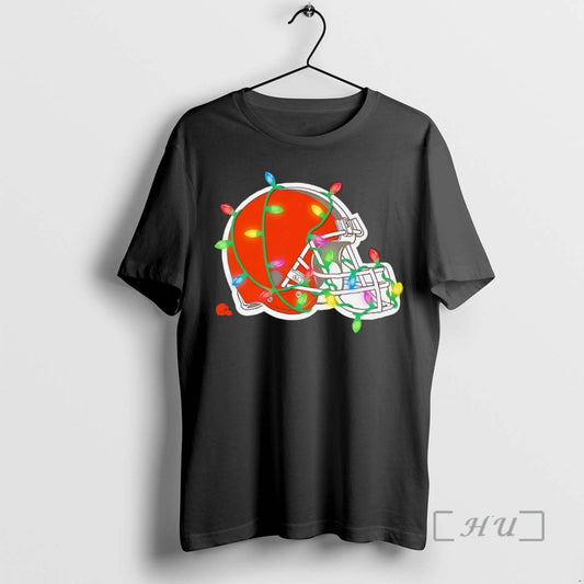 Trending Cleveland Browns Logo Christmas Light Premium T Shirt Sweater