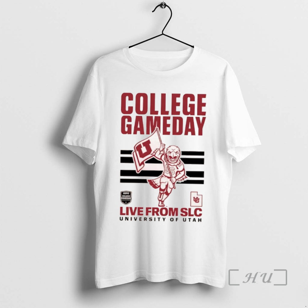Trending College Gameday Live From Salt Lake City University Of Utah Utes Mascot Tee Shirts