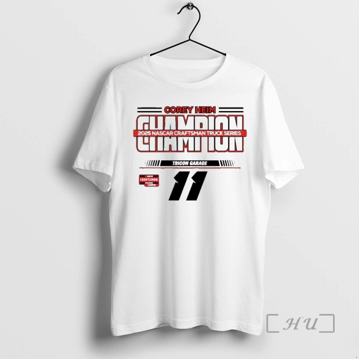 Trending Corey Heim Checkered Flag Sports Black 2025 Nascar Craftsman Truck Series Champion Premium