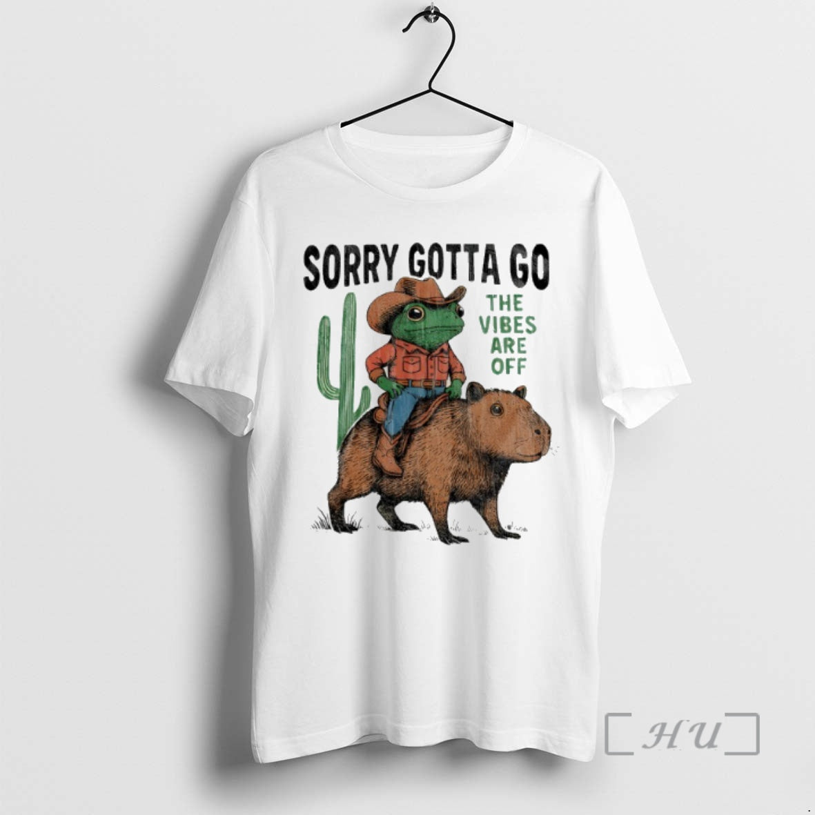 Trending Cowboy Frog Riding Capybara The Vibes Are Off