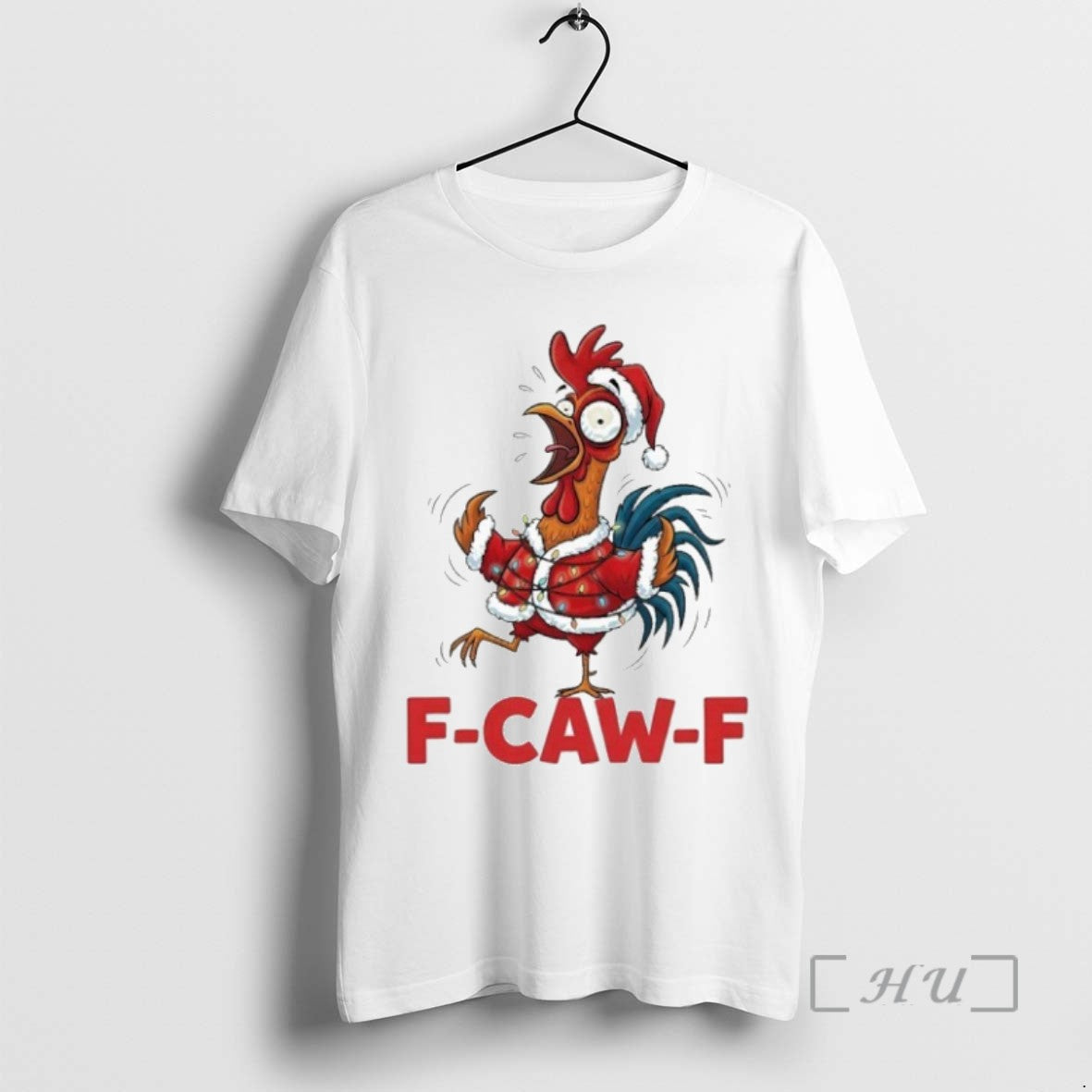 Trending Crazy Chicken Cartoon F Caw F Santa Chrismas