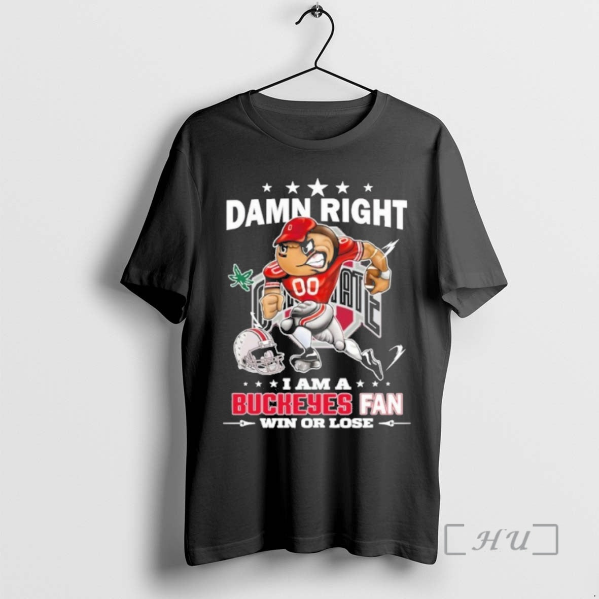 Trending Damn Right I Am A Buckeyes Fan Win Or Lose Premium T Shirt Sweater