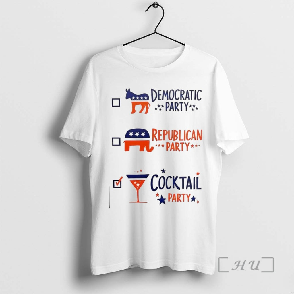 Trending Democratic Party Republican Party Cocktail Party Tee Shirt Sweater