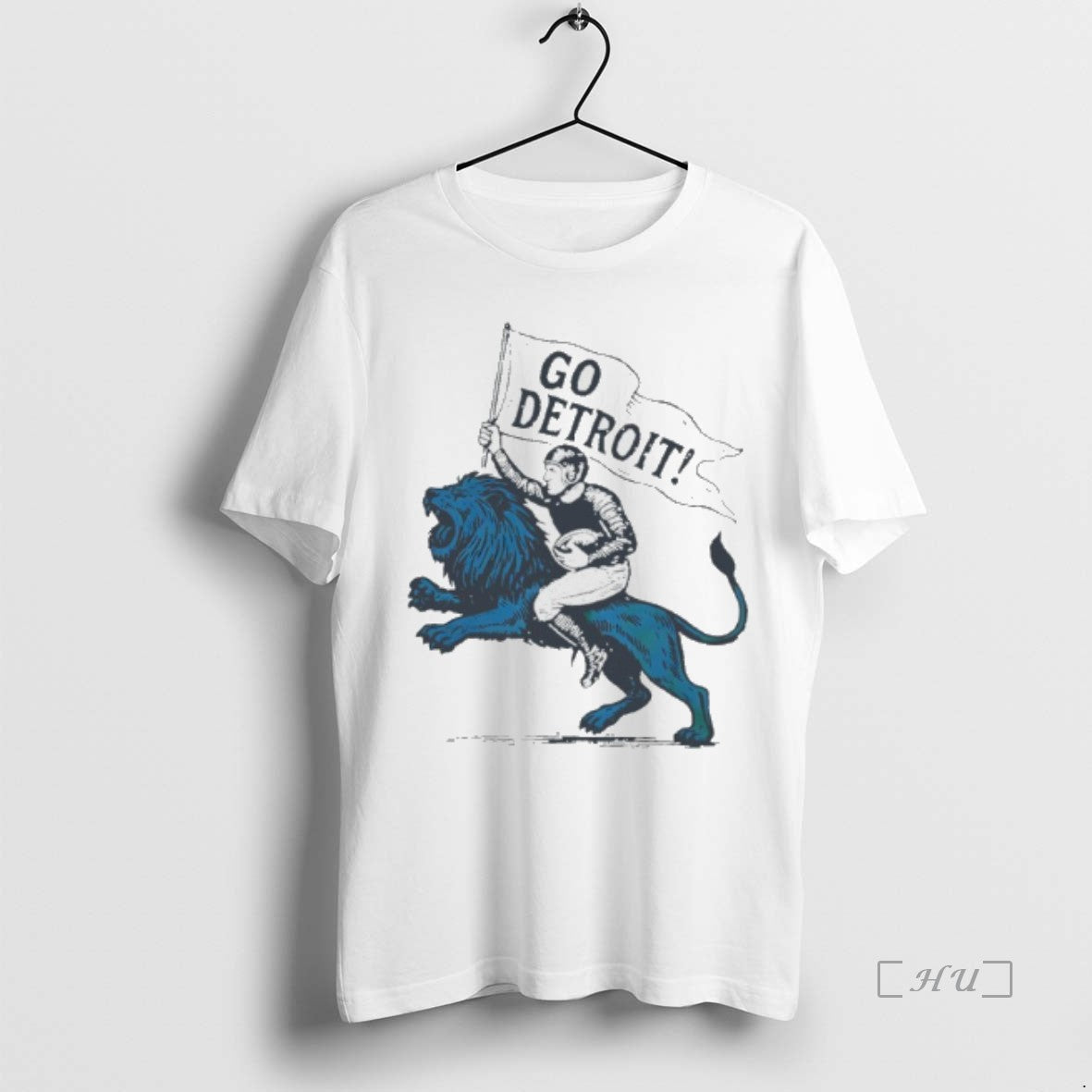 Trending Detroit Lions Player Riding Lion Go Detroit Graphic T Shirt Sweater