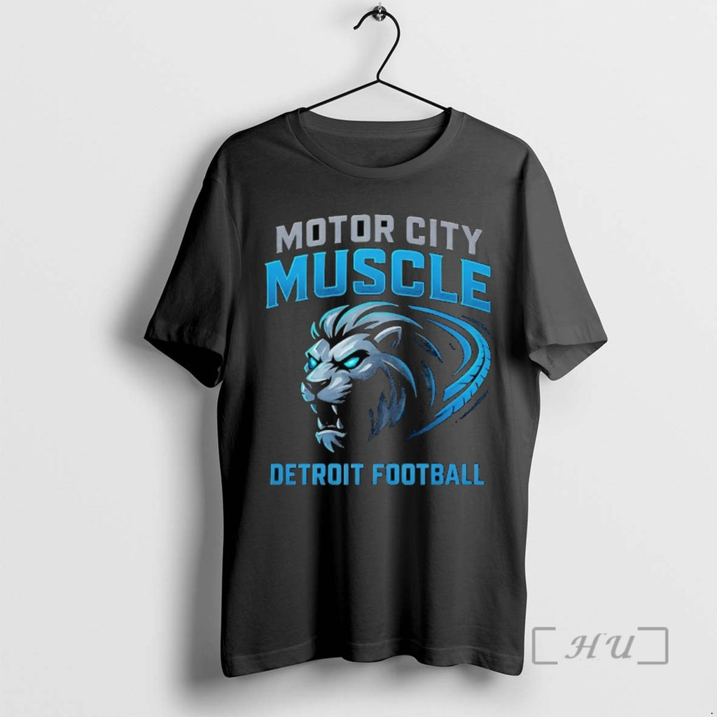 Trending Detroit Lions Motor City Muscle Tee Shirts Sweater