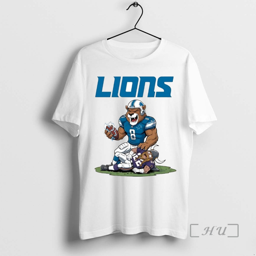 Trending Detroit Lions Tread On Minnesota Vikings Mascot