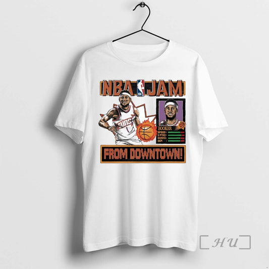 Trending Devin Booker From Downtown Nba Jam Suns Tee Shirt Sweater